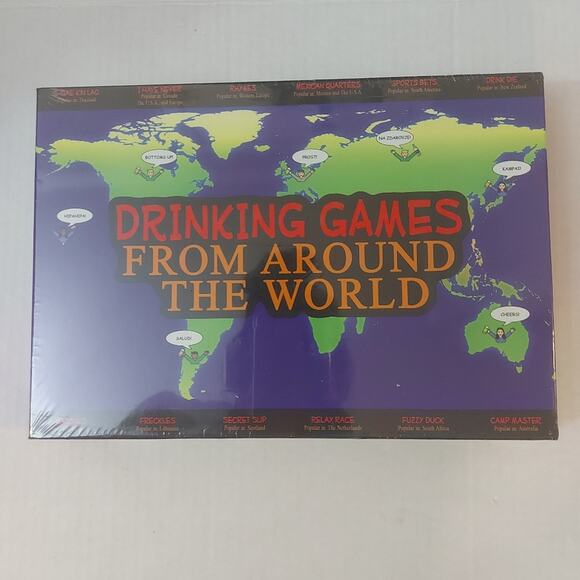 Drinking Games From Around The World NIB Sealed Holiday Party Family Christmas - Picture 1 of 5